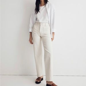 Madewell Perfect Vintage Wide-Leg Jeans in Vintage Canvas: Patch-Pocket
